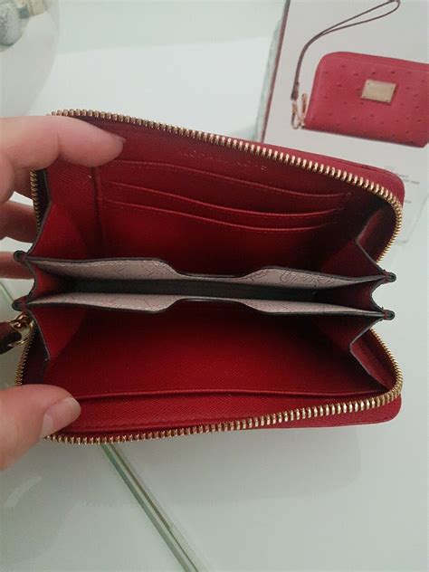 michael michael kors essential zip wallet for iphone 4s|Genuine Michael Kors Essential Zip Wallet Red Ostrich Apple .